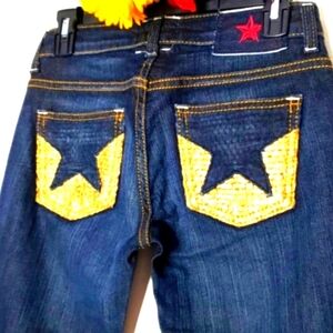 Peoples Liberation Jeans Bella Star Anthropologie Gold Star Luxury Long Bohemian